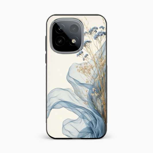 Soft Blue Floral Iqoo 15 5G Back Cover