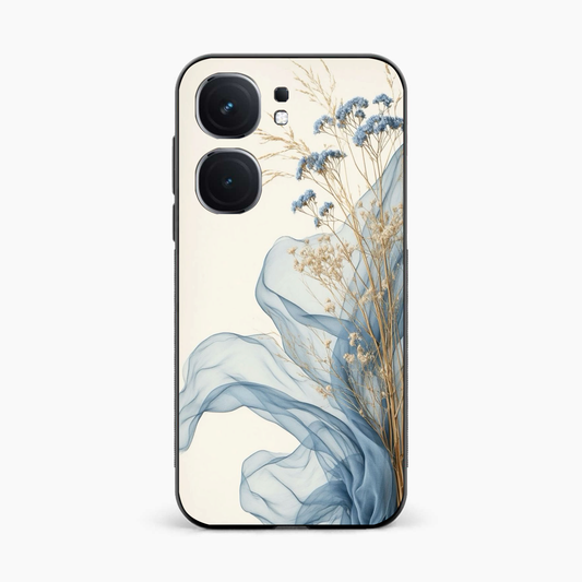 Soft Blue Floral Iqoo Neo 9 Pro 5G Back Cover