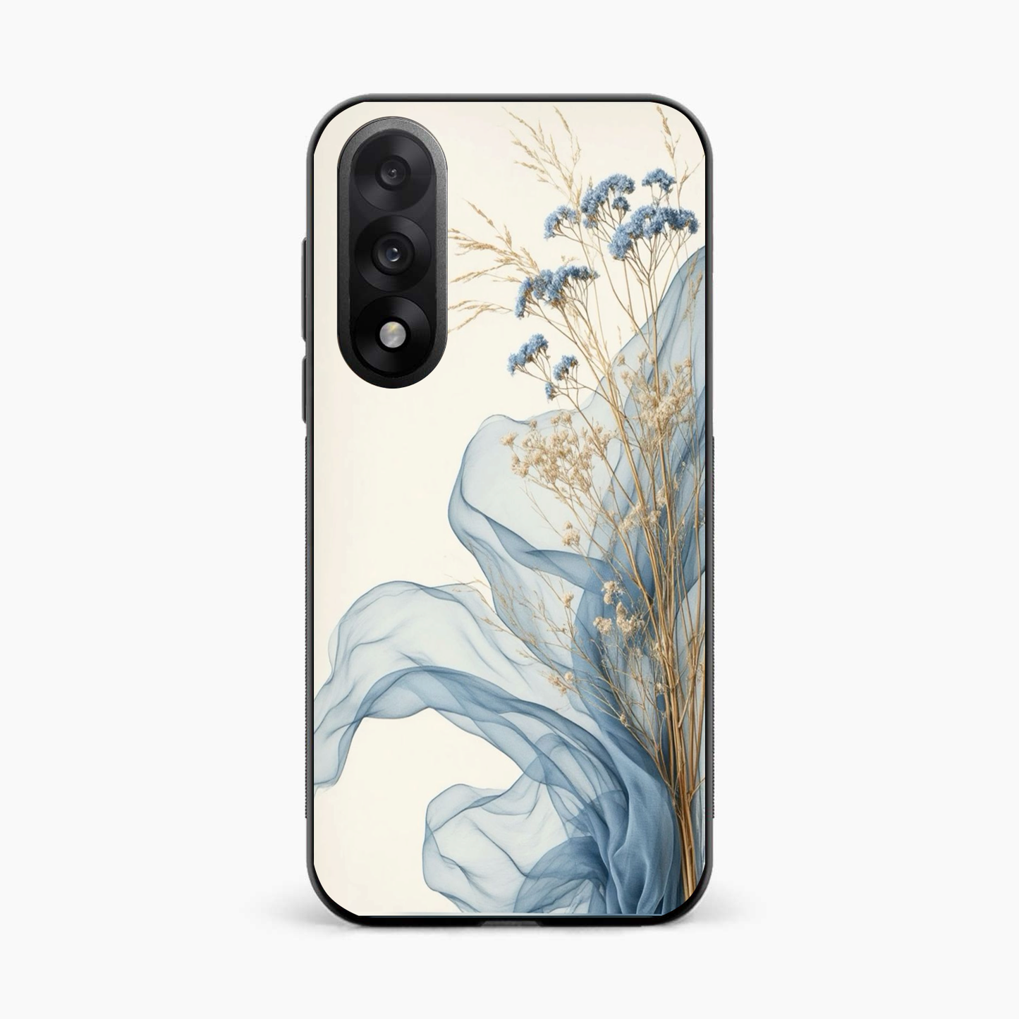 Soft Blue Floral OnePlus Nord 5 5G Back Cover