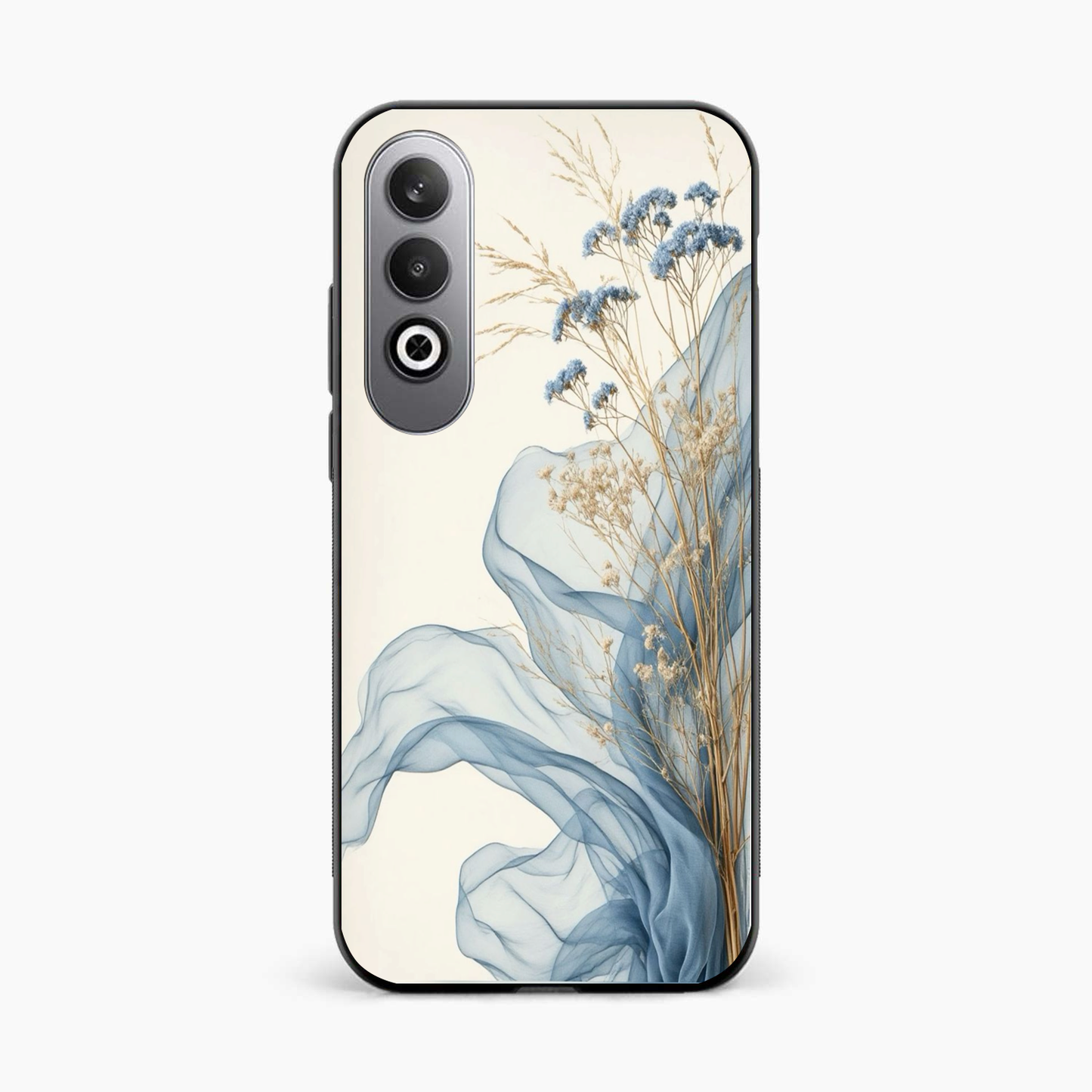Soft Blue Floral OnePlus Nord CE 4 Back Cover