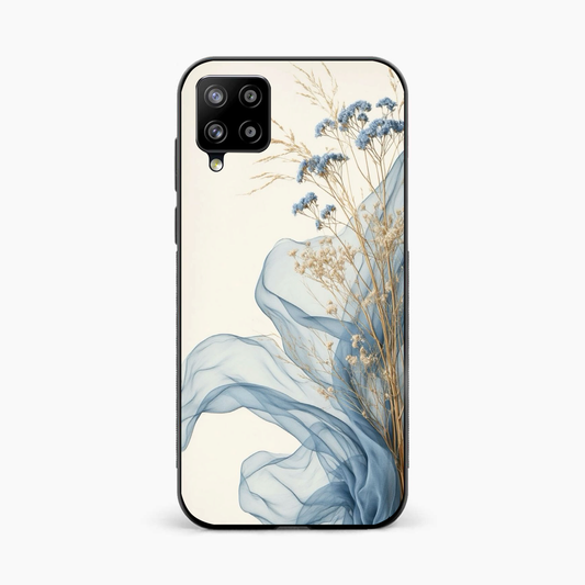 Soft Blue Floral Samsung A12 Nacho Back Cover