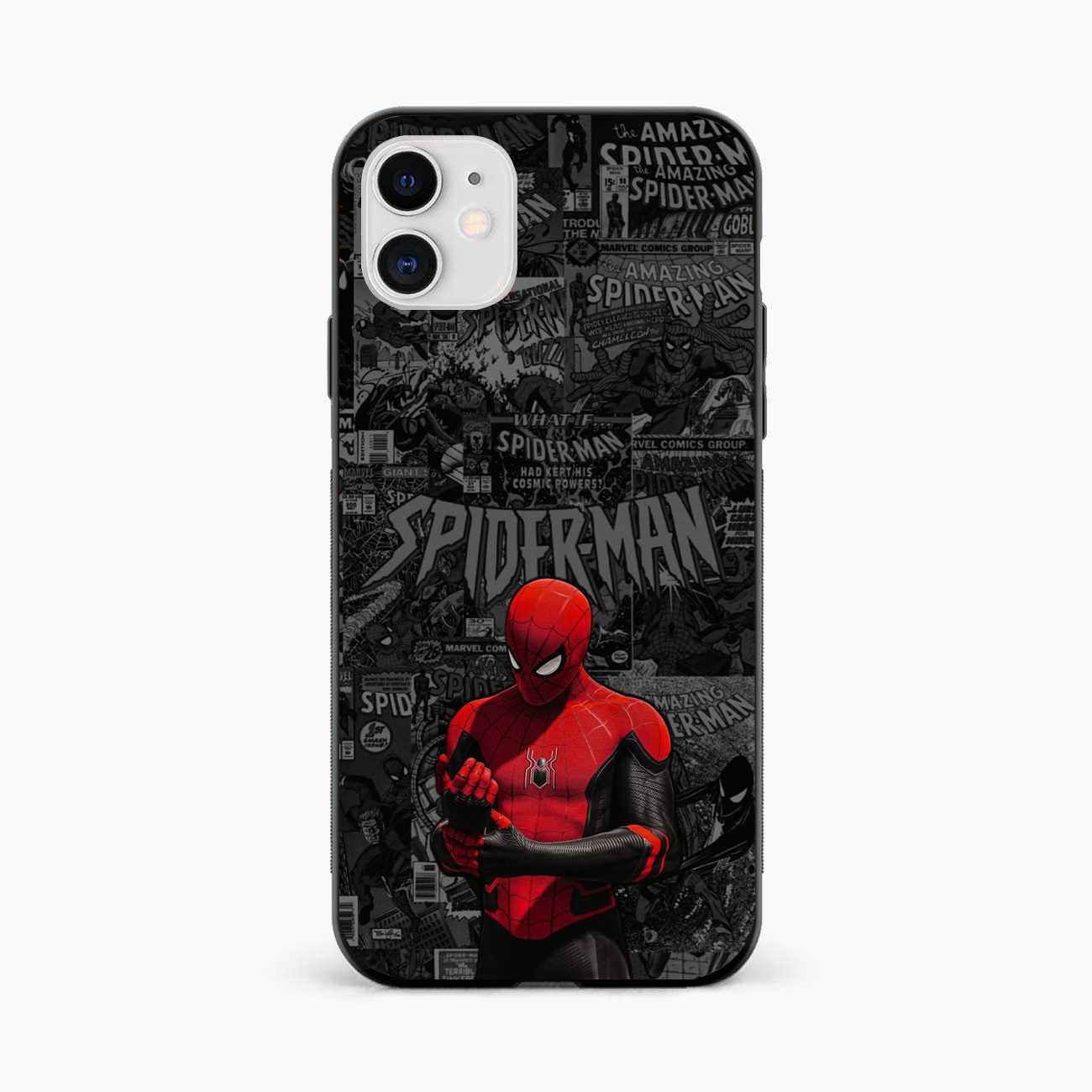Spider Man Black Theme iPhone 12 Back Cover