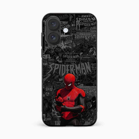 Spider Man Black Theme Iphone 16 Plus Back Cover