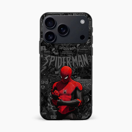 Spider Man Black Theme Iphone 17 Pro Back Cover
