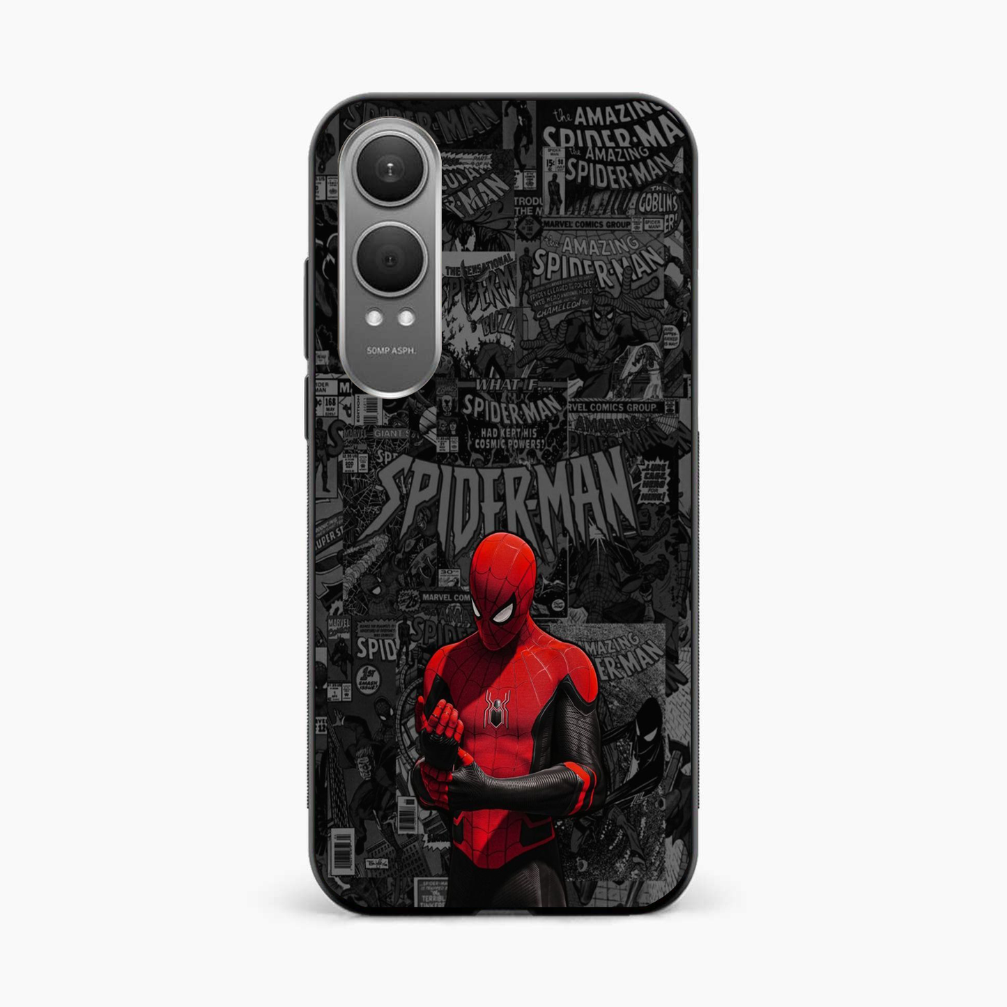 Spider Man Black Theme OnePlus Nord CE 4 Lite Back Cover
