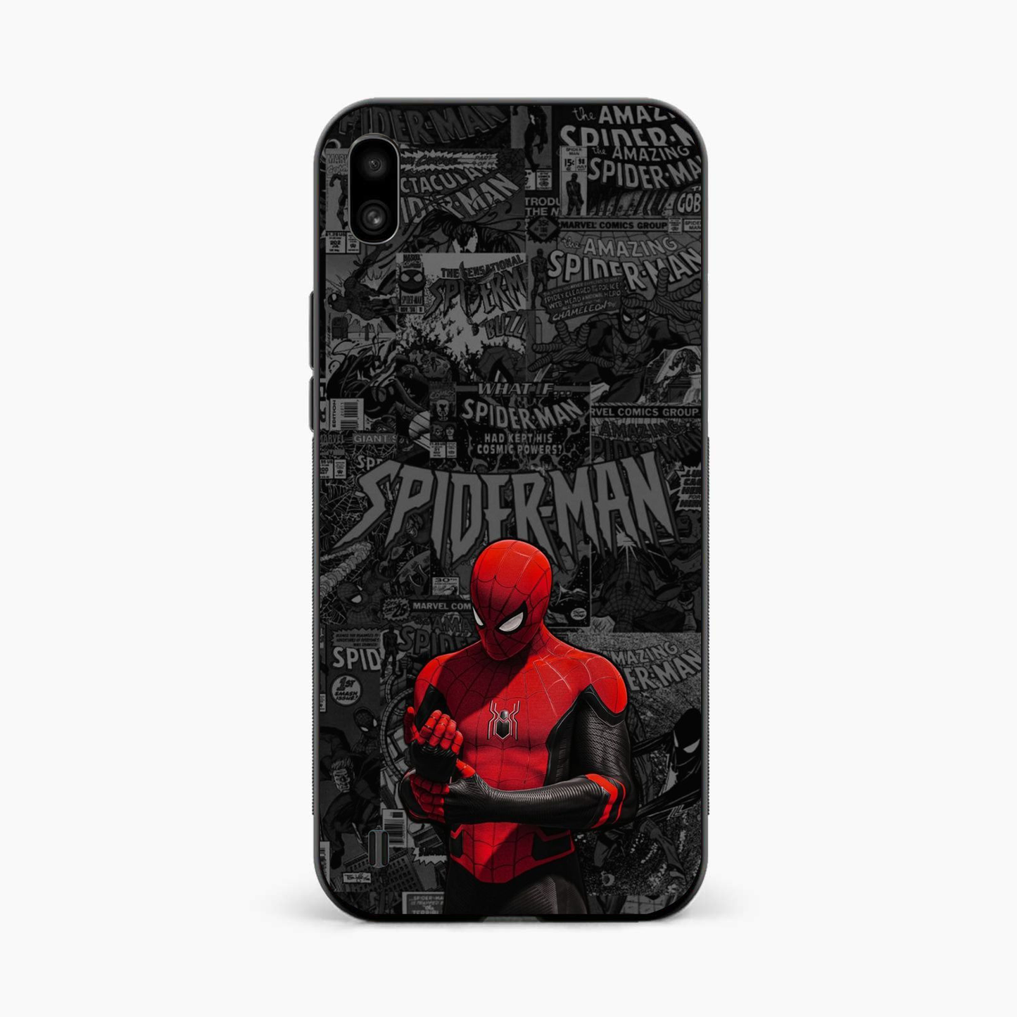 Spider Man Black Theme Samsung A10 Back Cover