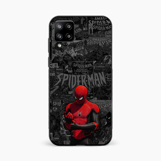 Spider Man Black Theme Samsung A12 Nacho Back Cover