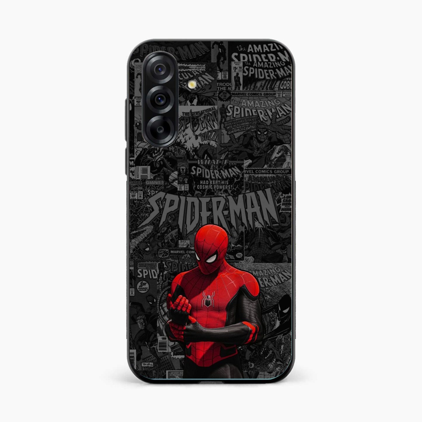 Spider Man Black Theme Samsung A36 Back Cover