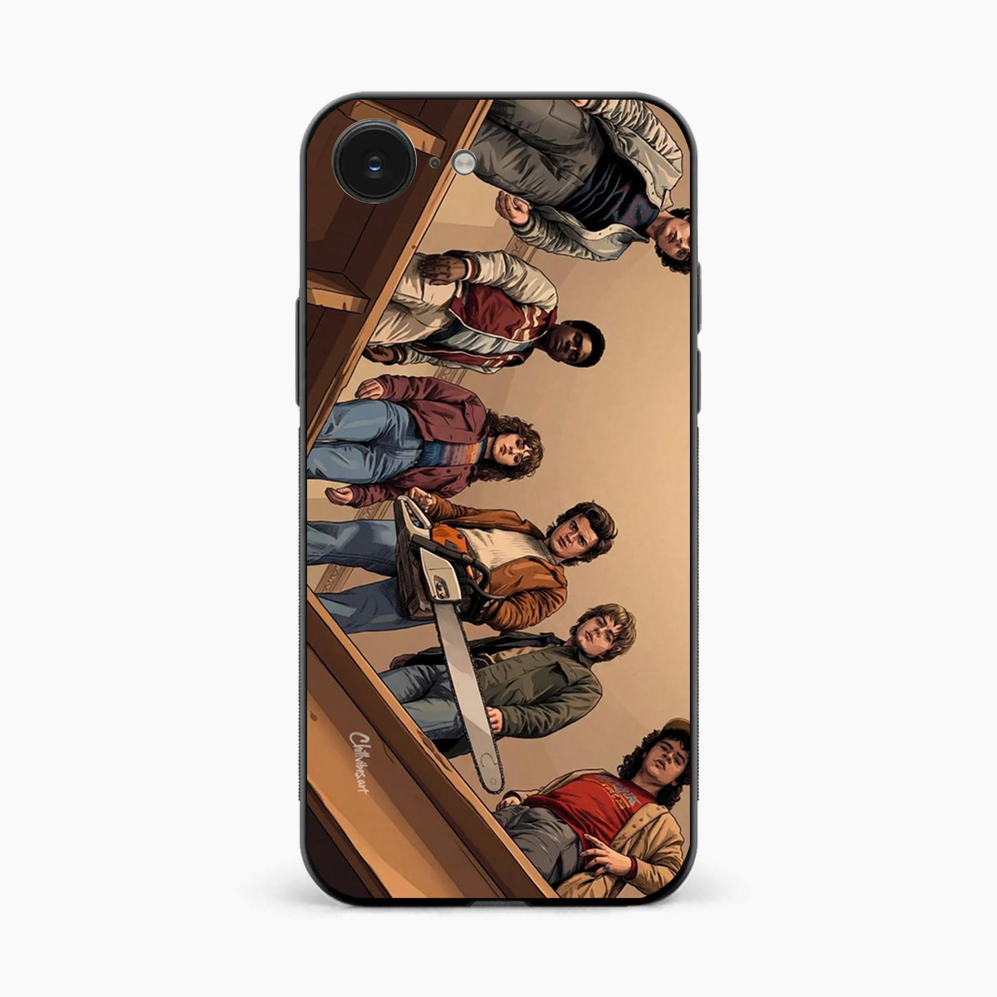Stranger Squad Iphone 16e Chainsaw Back Cover