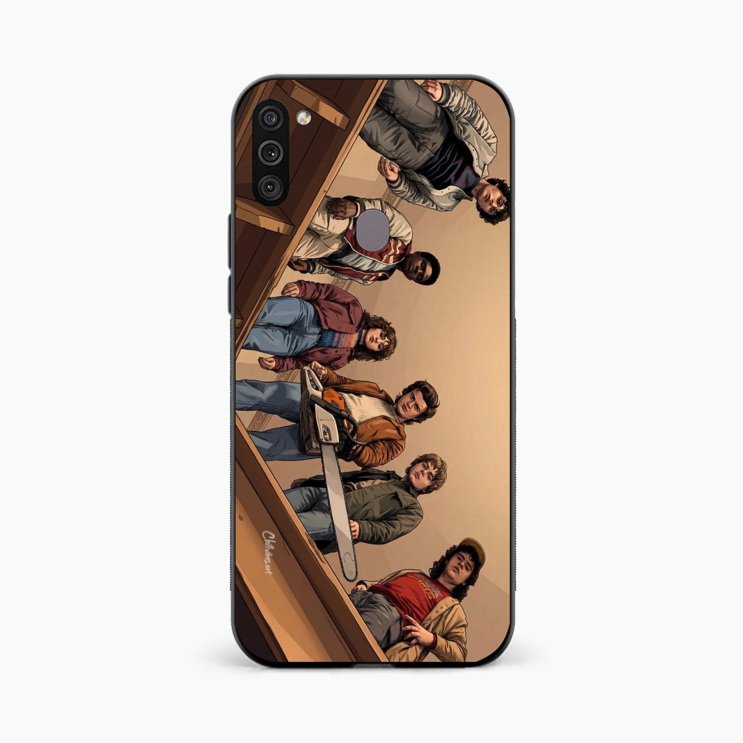 Stranger Squad Samsung A11 Chainsaw Back Cover