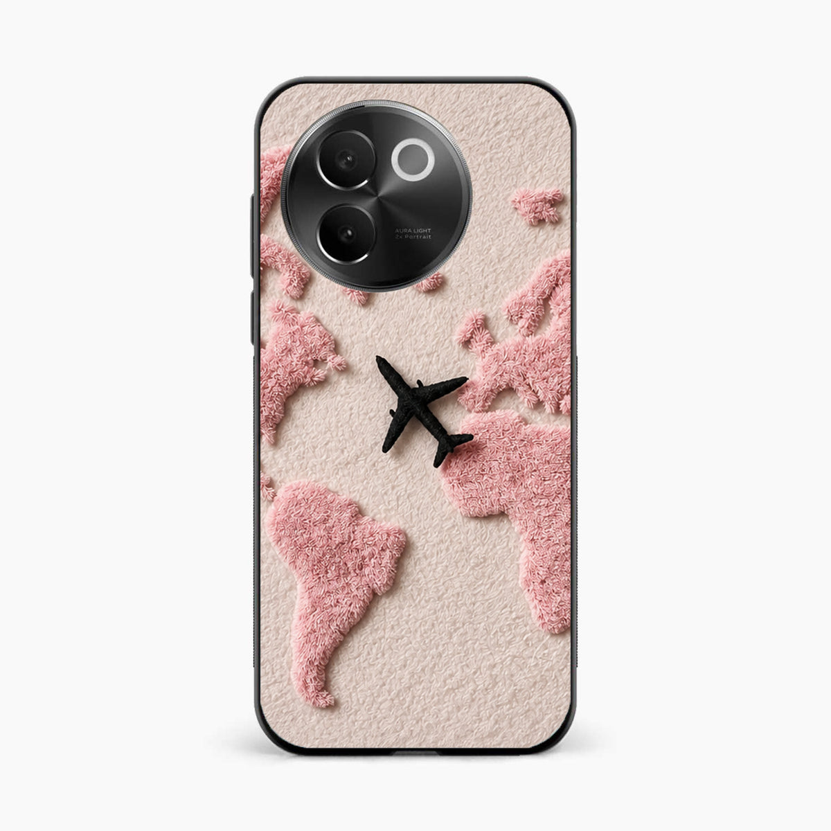 Pink Travel Mood Vivo V30e 5g Back Cover