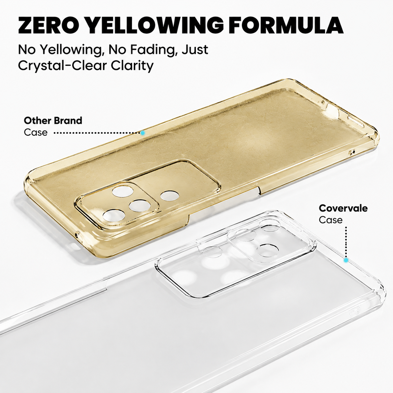 Vivo V30 Pro Anti-Yellow Clear Back Case