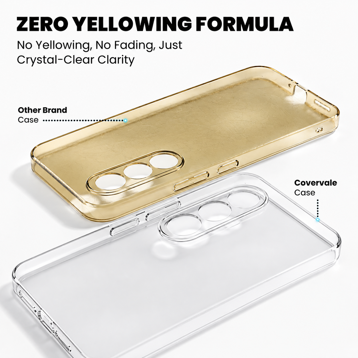 Vivo V70 FE Anti-Yellow Clear Back Case