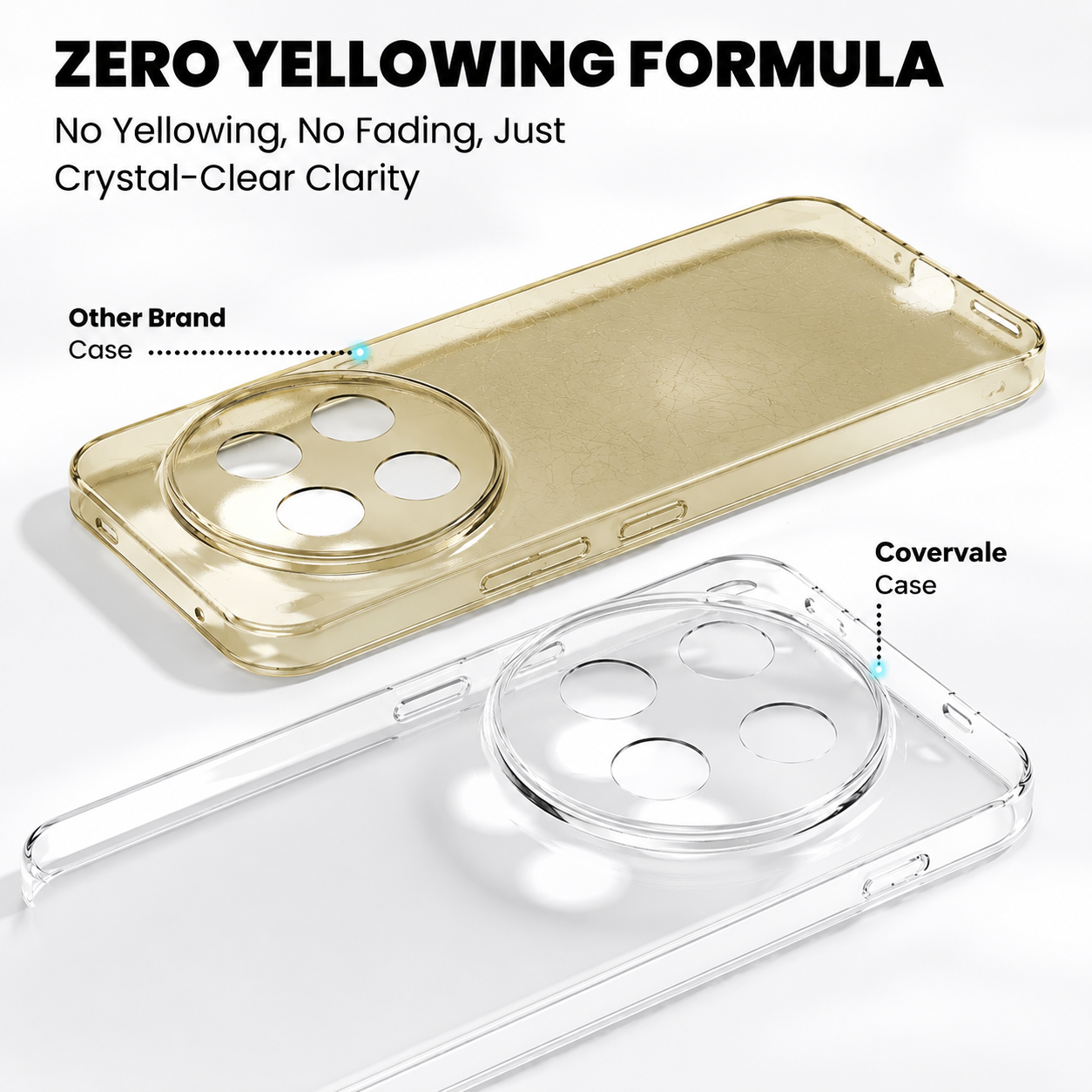 Vivo X300 Pro Anti-Yellow Clear Case