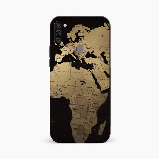 World Map Samsung A11 Back Cover