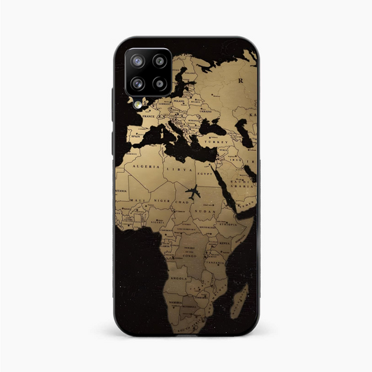 World Map Samsung A12 Back Cover