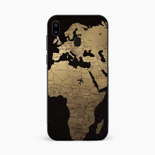 World Map Samsung A20 Back Cover