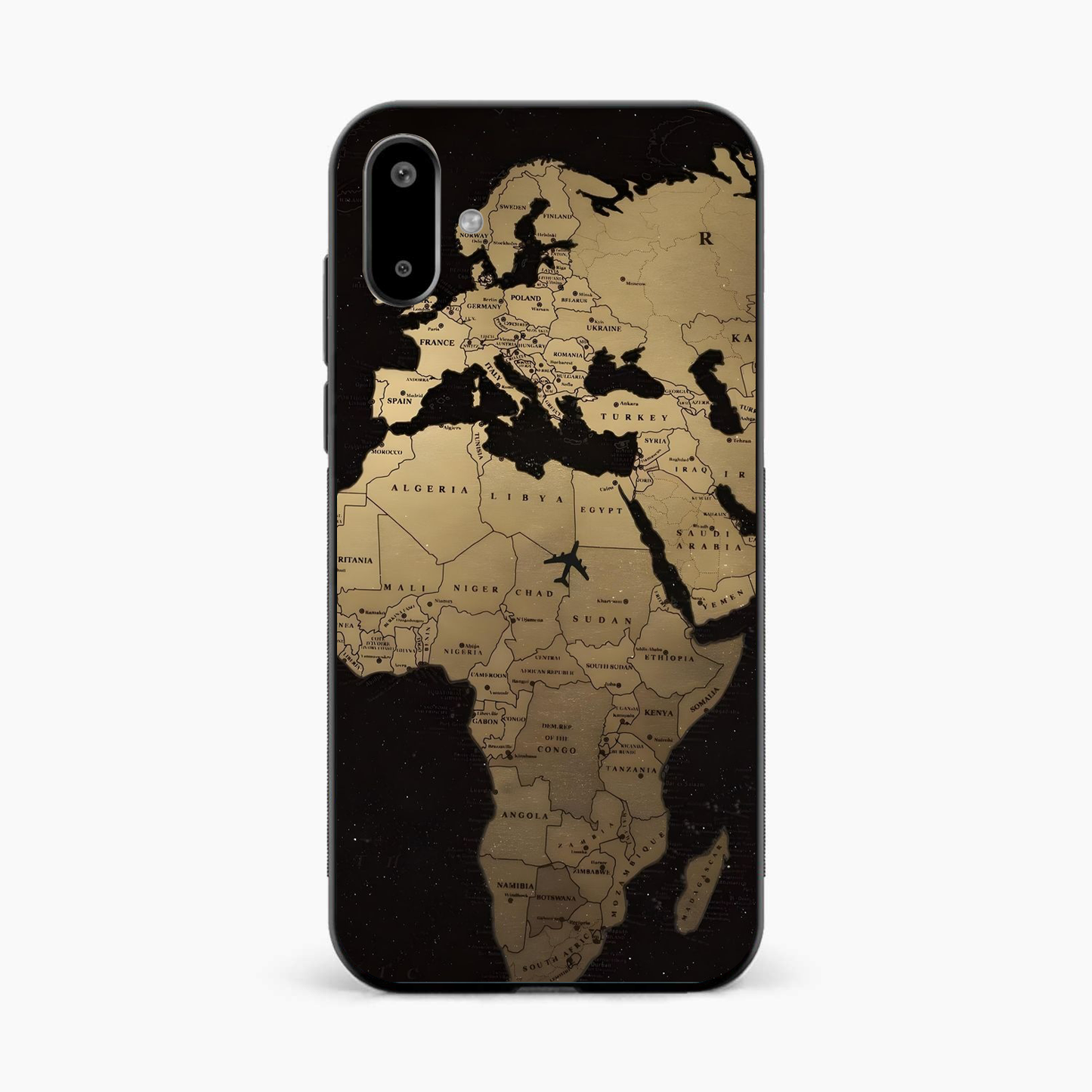 World Map Samsung F06 Back Cover