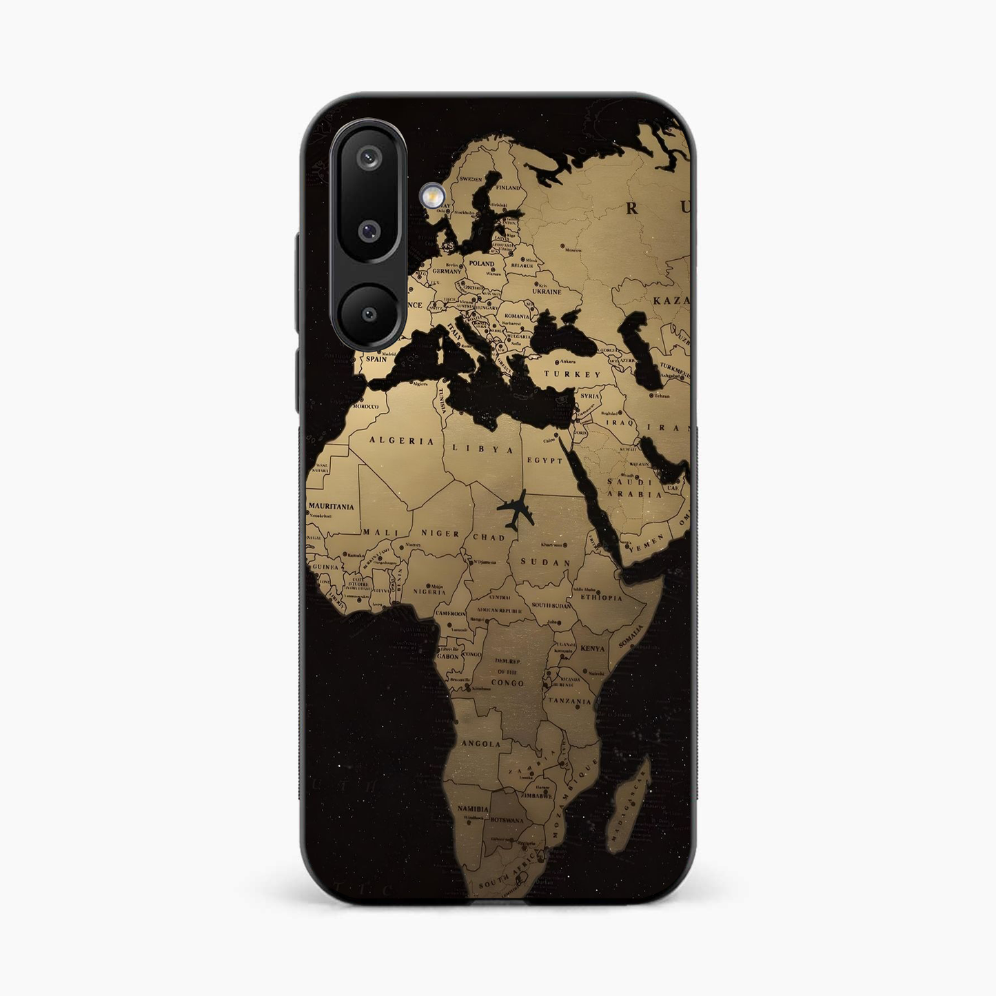 World Map Samsung M16 Back Cover