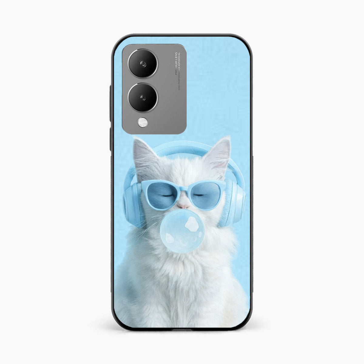 Cute Kitty Music Vibes Vivo Y17s Back Cover